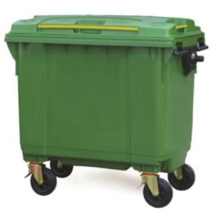 1100L Four-Wheeled Polyethylene Waste Bins