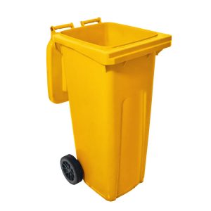 80L Polyethylene Wheelie Bin – [Yellow]